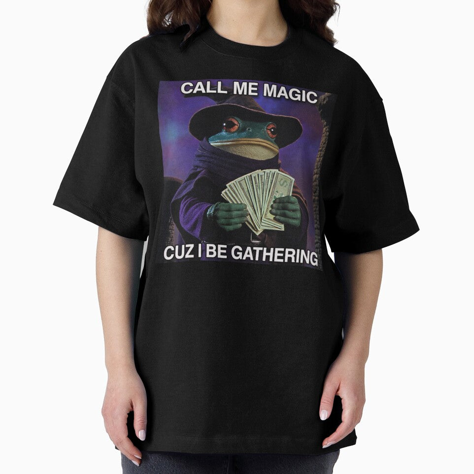 Call Me Magic Cuz I Be Gathering | The Frog Mage | Funny Wizard Gamer Gift by love3617