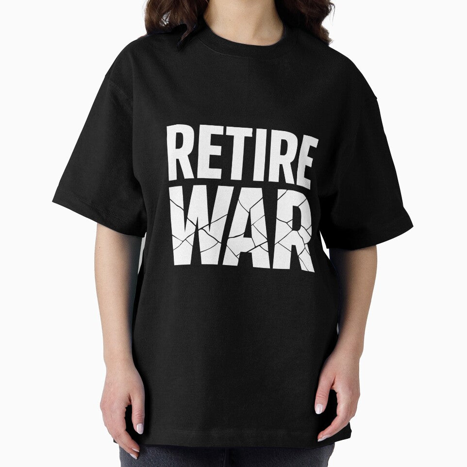 Copy of Retire War Shirt – Minimal Peace Typography Graphic Tee by quietvisualsco