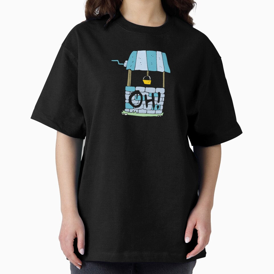 Oh Well Pun, Oh in graffiti on a blue funny water well by Click-Like