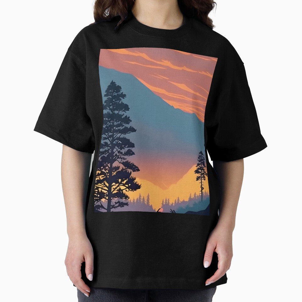 Add a Touch of Beauty and Tranquility to Your Life with Our Stunning Minimalist Tree and Mountain View Prints by supeart