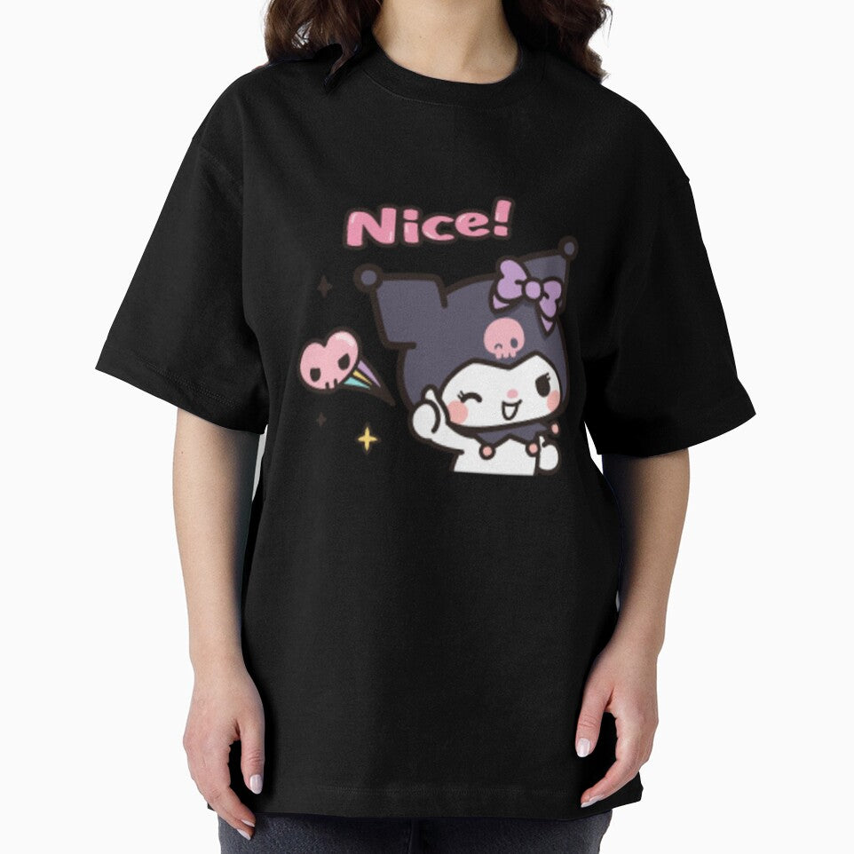 Cute Gothic Kawaii Devil Girl | Nice Quote Aesthetic Cartoon Design by Feminine Energy Studio