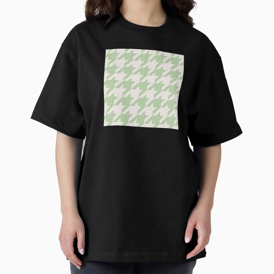 Mint Cream Houndstooth by curtjankadesign