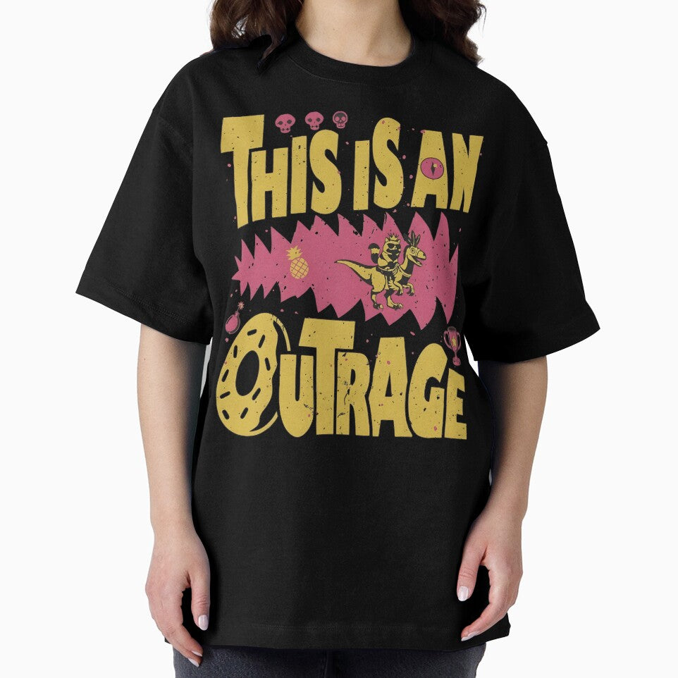This Is An Outrage Shirt, Dungeon Crawler Carl Sci Fi by BingyBongoArt