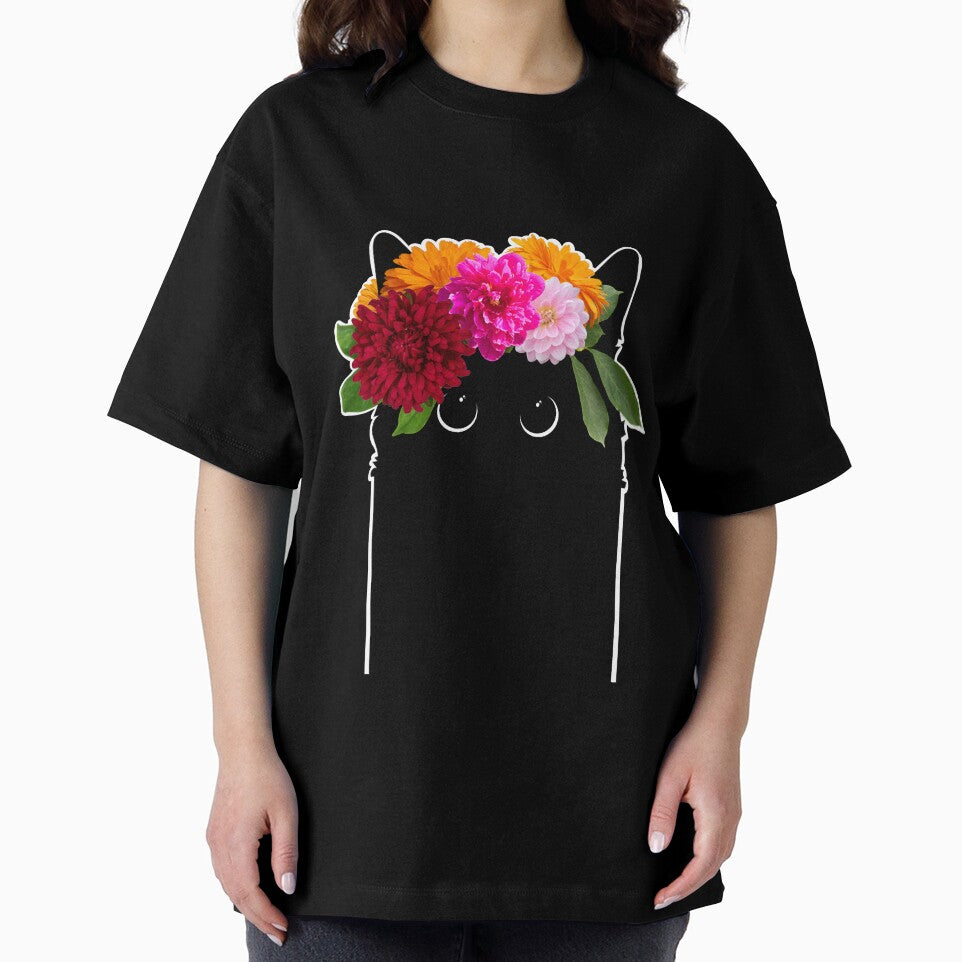 Flower black cat by sianelliot