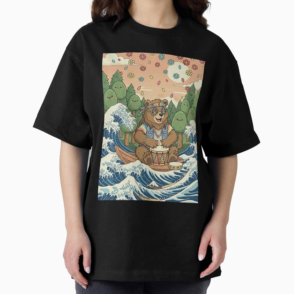 Kawaii Hippie Bear by MasterShong