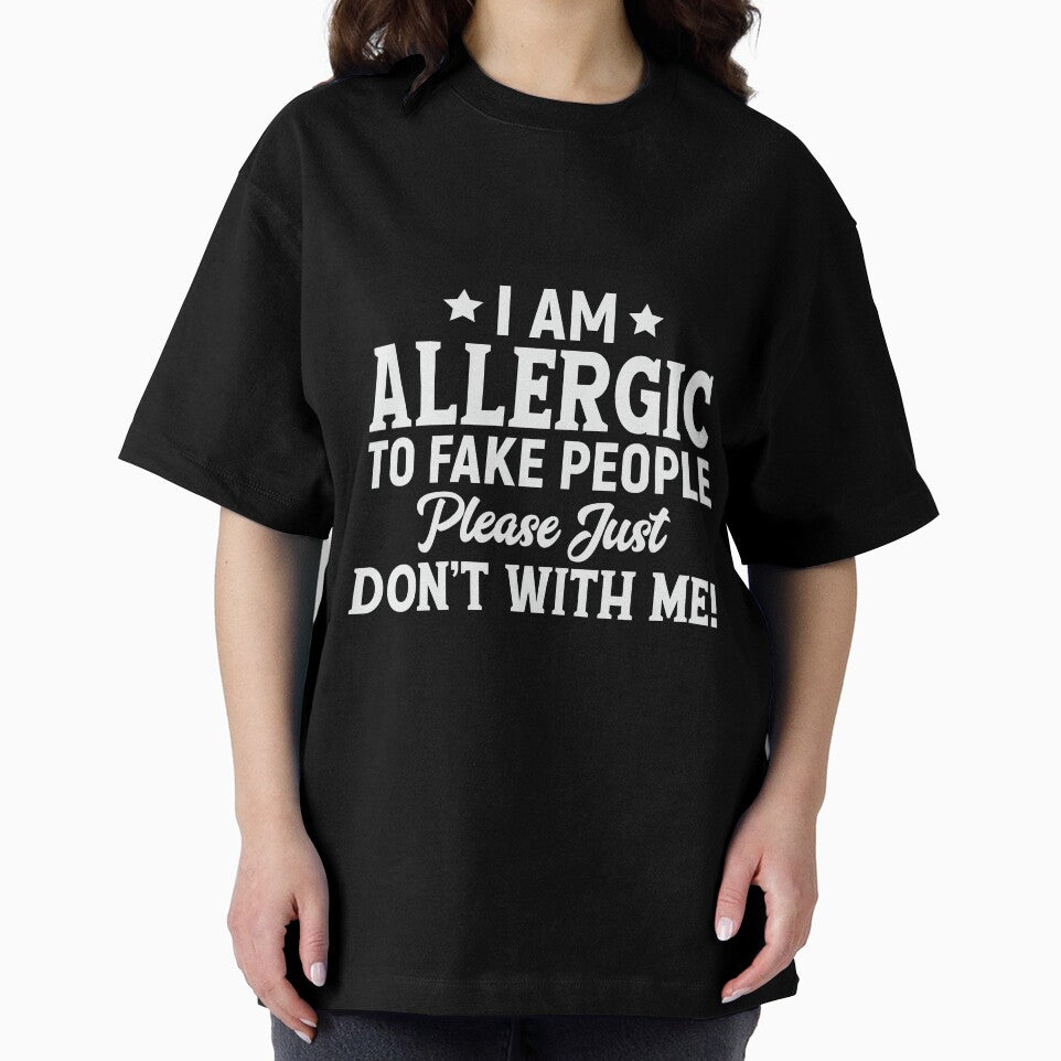allergic to fake people by quotefactory