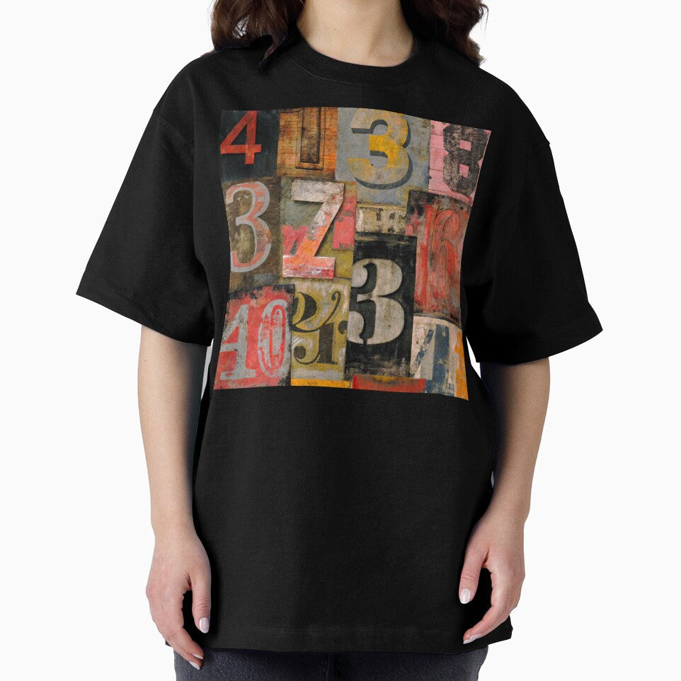 Urban-Style Grunge Numbers Junk Journal Design Art by DEC02