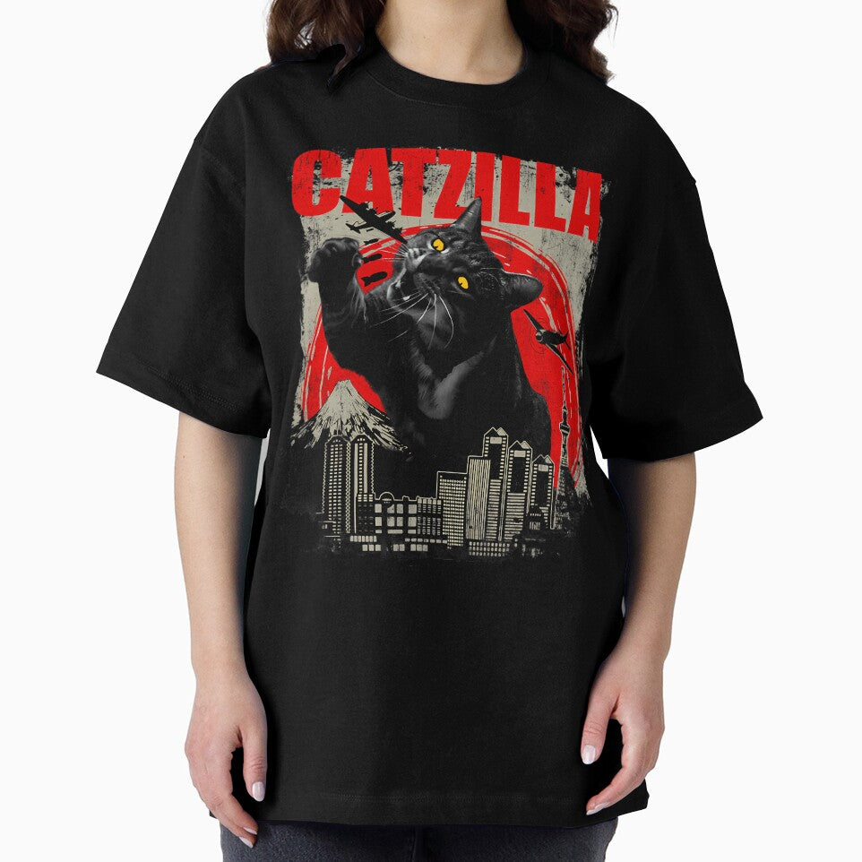 Catzilla - Funny Cat Lover Kitten Kitty Short Sleeve 	 Small by nnaqyuboeyl64
