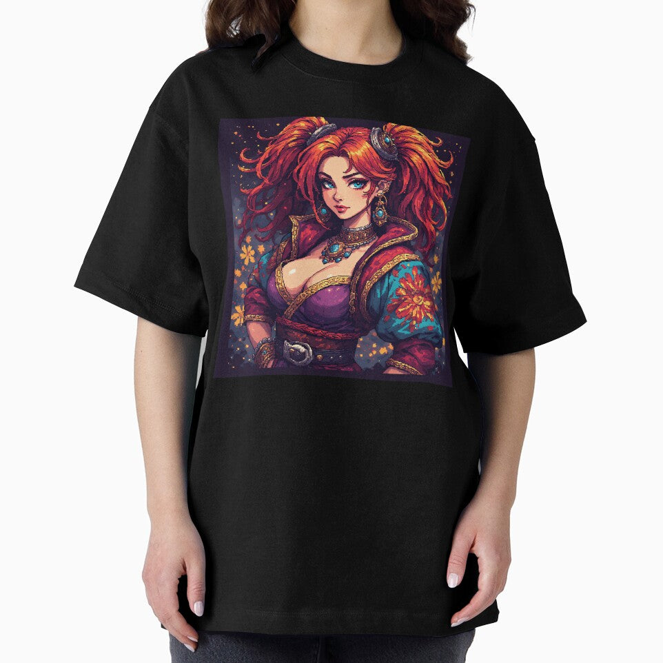 Retro cool Beautiful Girl Red Hair by jimcaza
