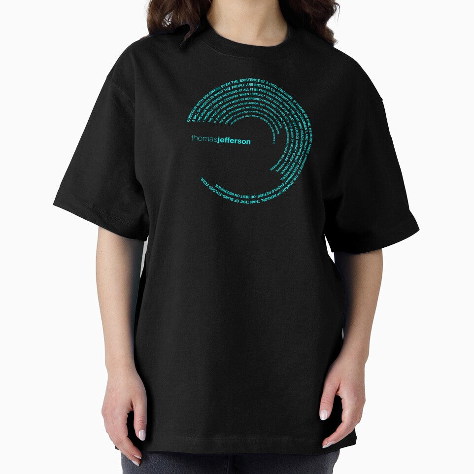 Thomas Jefferson quotes. (aqua) by CMYKStudio