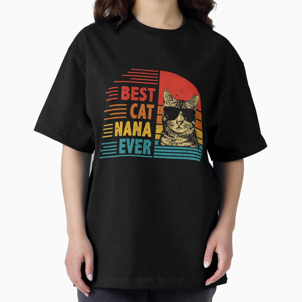 Vintage Retro Best Cat Nana Ever Funny Cat Lover Mother's Day Gift by EdwinaEmmanoiCo