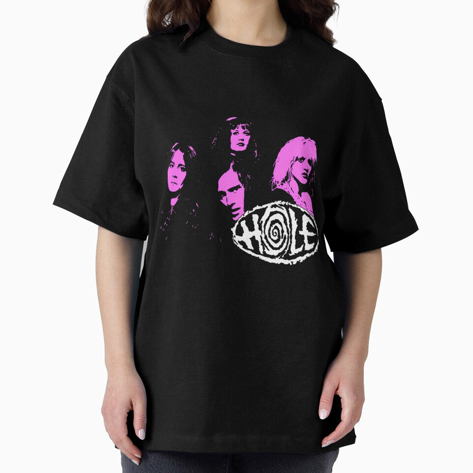 Four Pink Silhouette Woman Grunge Band by ananimyim