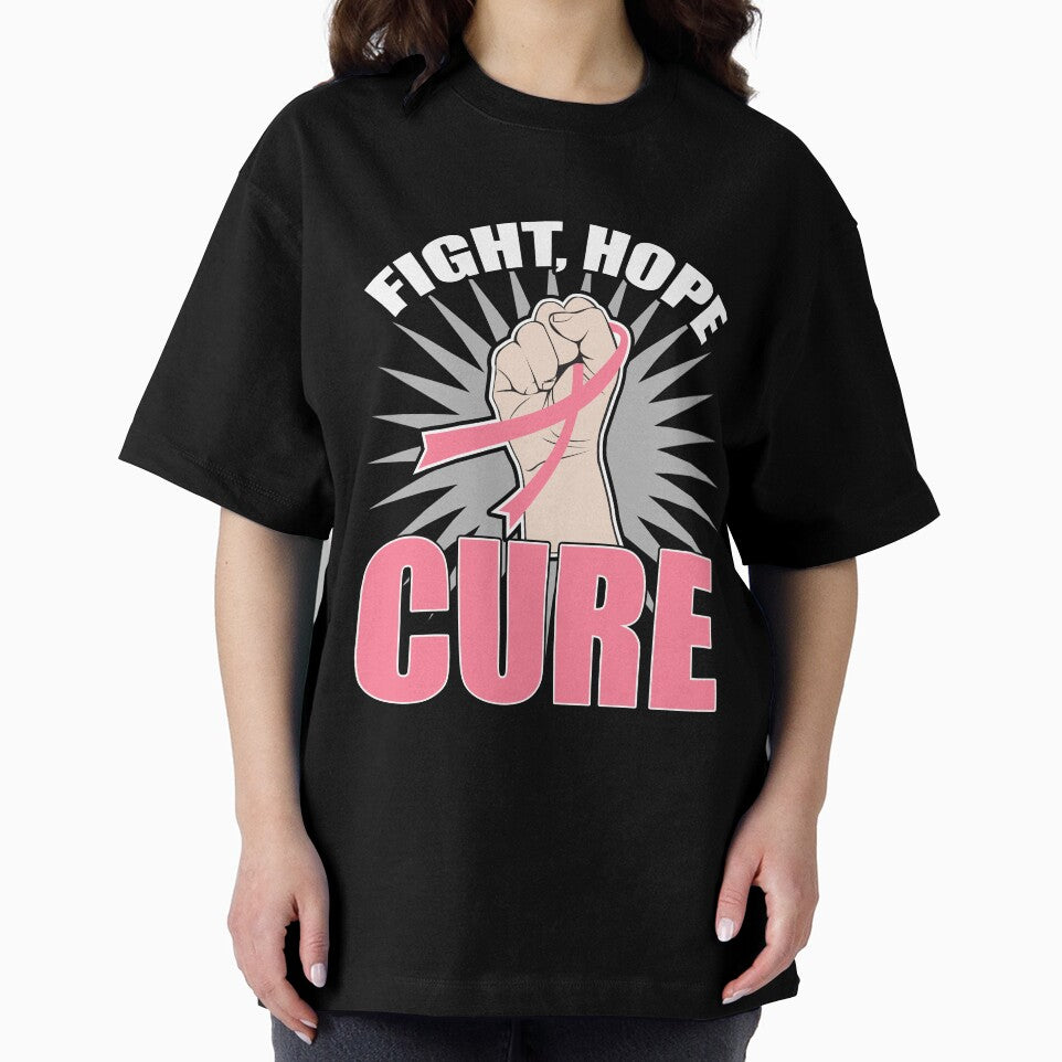 Fight Hope Cure Breast Cancer Awareness T-Shirt by AllStarMerch