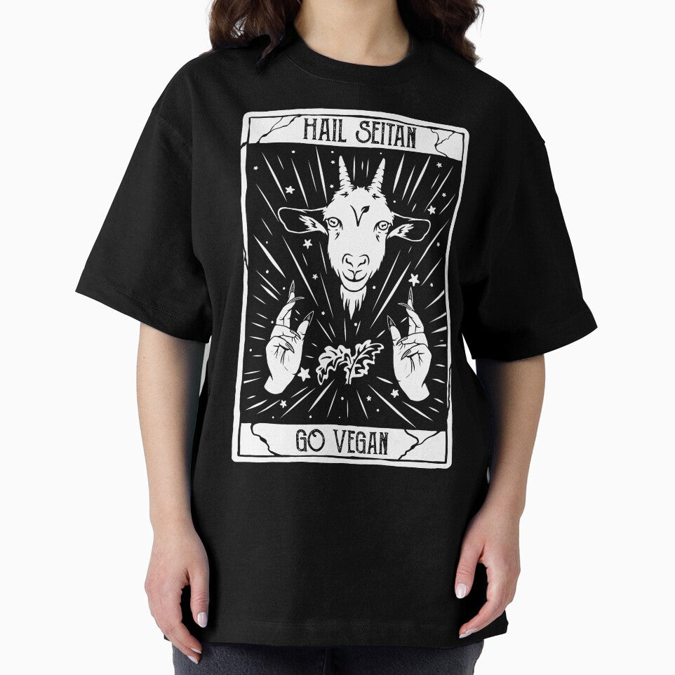 Hail Seitan Go Vegan. Funny veganism design of Seitan, funny veganism seitan by TheJapaneseFox