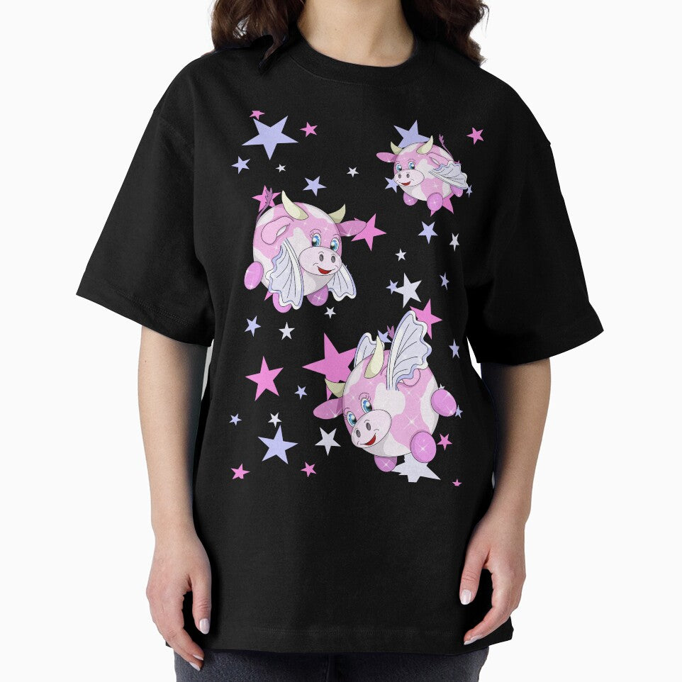 flying cartoon cow by BeingNow