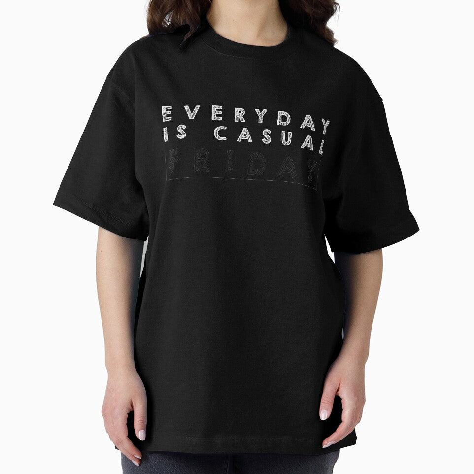 Everyday is  casual Friday - Black and White by Designs by Suzanne