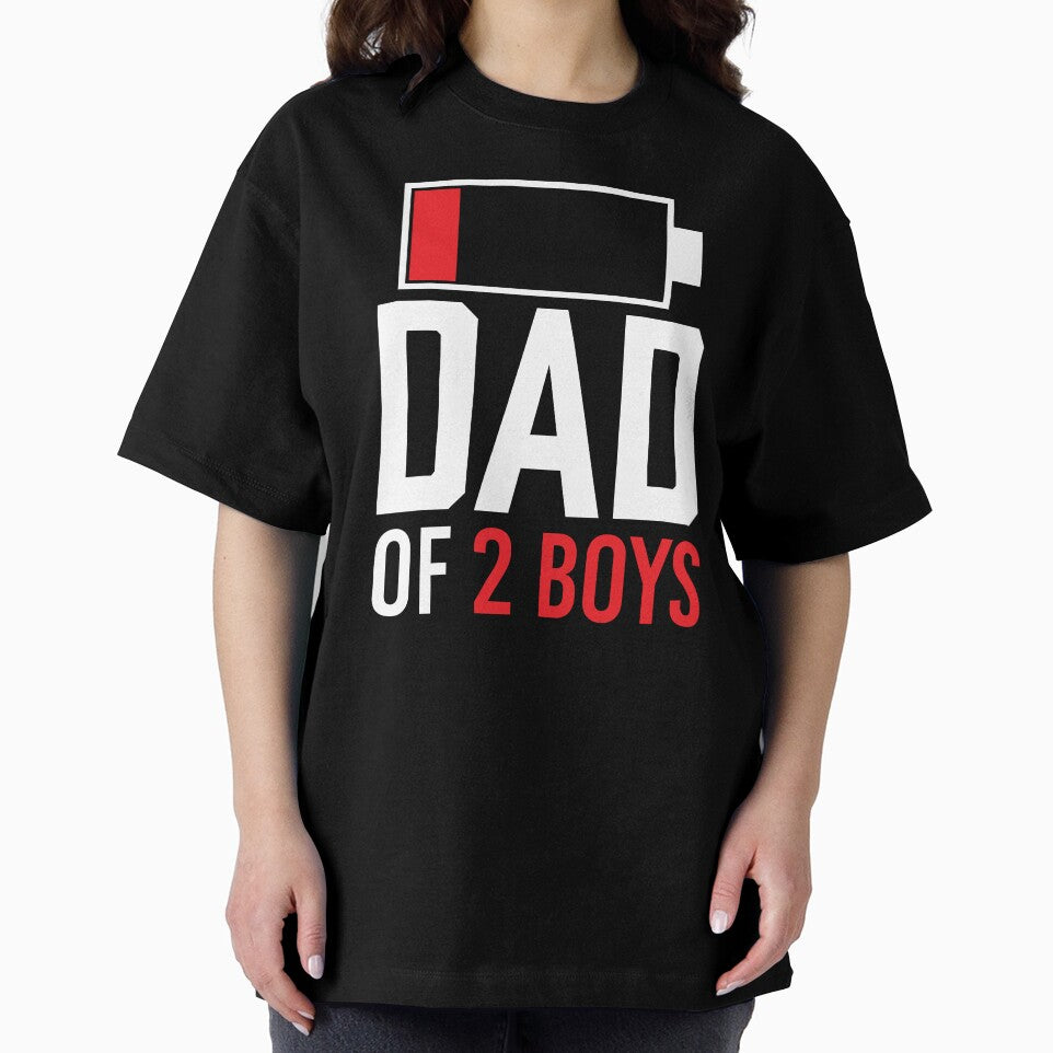 Dad of 2 Boys Shirt. Father's day Shirt. Funny Dad Sticker. Dad Socks. Gift for Father. Funny Husband Shirt. Gift for him. Papa Shirt Gift. Boys Gift. by Aknarin Thika