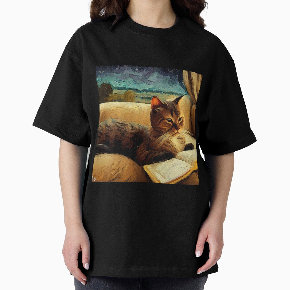 Cat reading books  - Cat lover by SameeraDammeyer