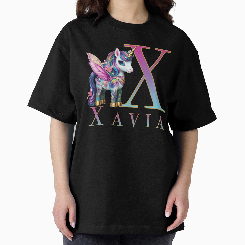 Xavia name with a cute unicorn by Lubellebubble20