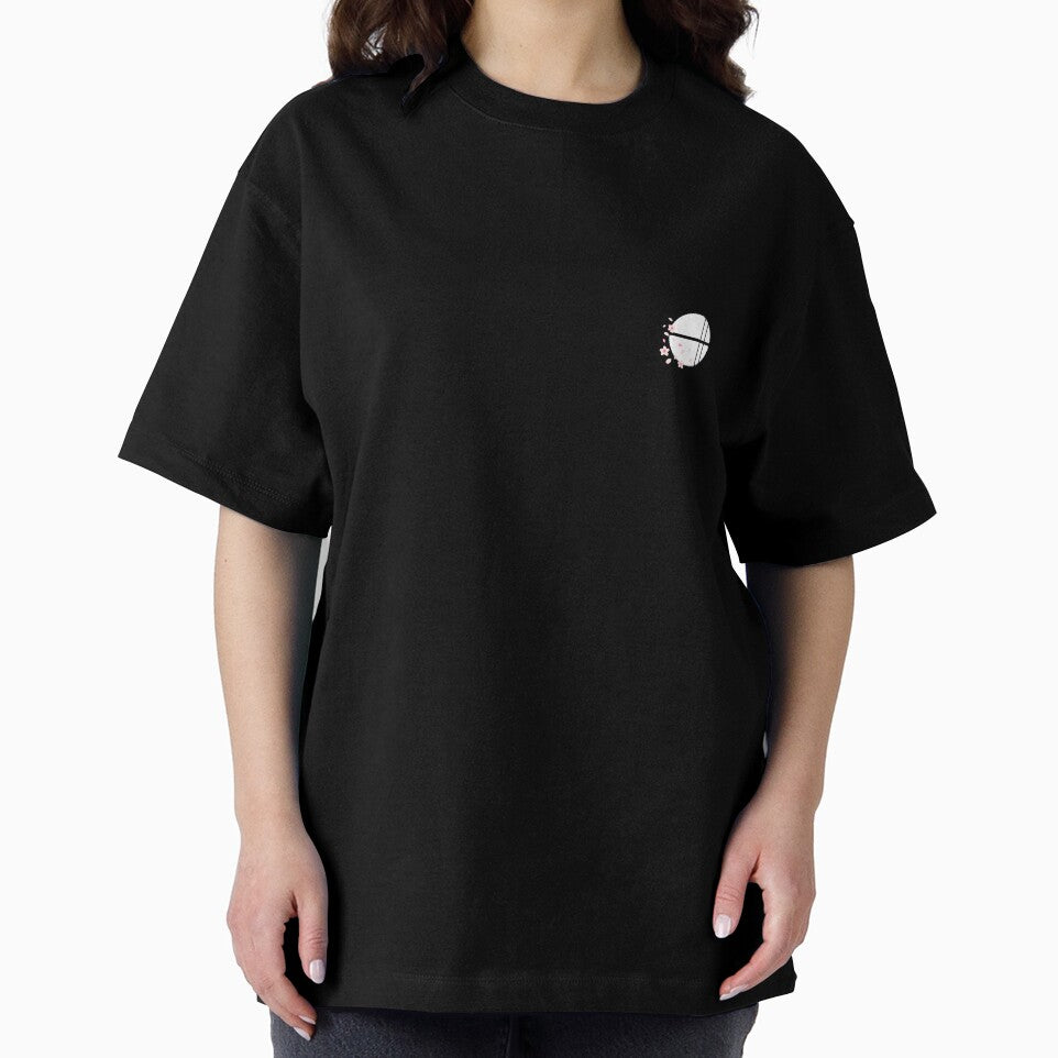 SHOSIN - Zen Enso Shirt Icon with Sakura Petals Graphic T-Shirt by SHOSIN-Design