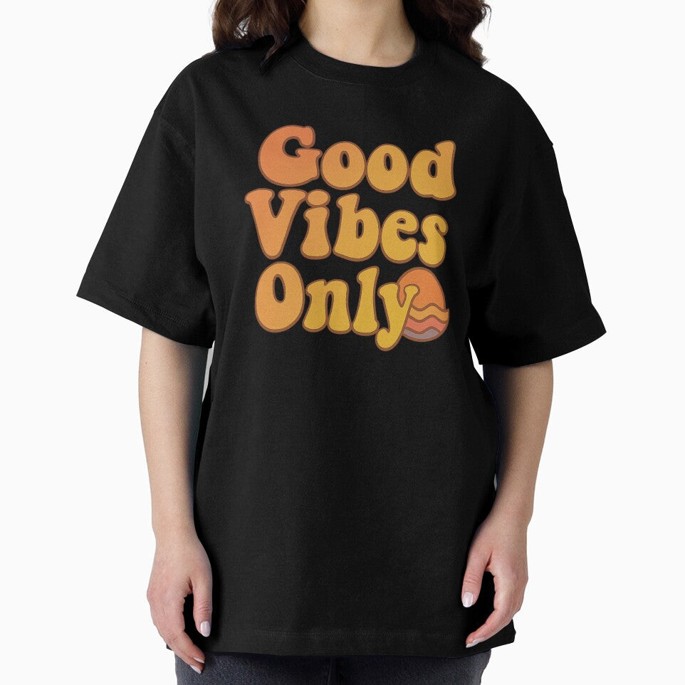 Good Vibes Only | Bubbly Font Aesthetic | Orange Positivity Drip | Gen Z Mood Boost | Delulu Style Energy | Happycore Fashion | Visual Uplift by LOWKEY LEGENDARY APPAREL™