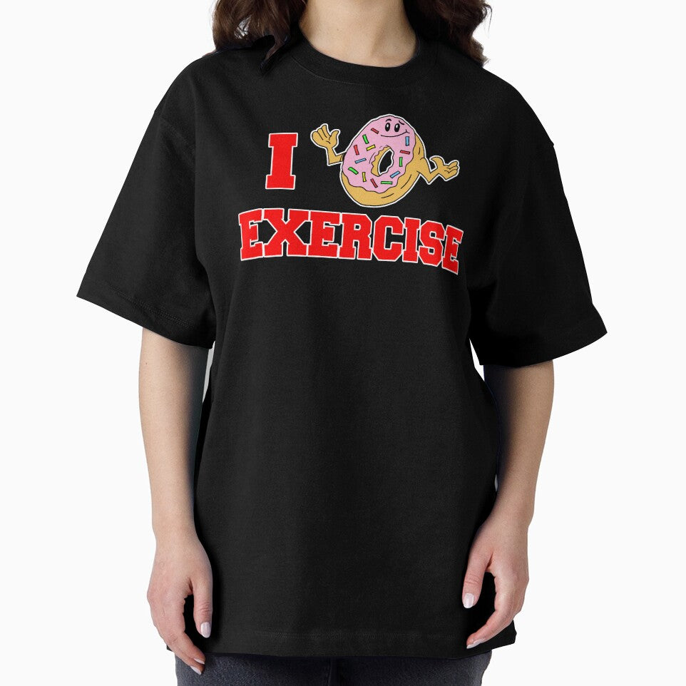 I Do Not (Dougnut / Donut) Exercise Funny Cartoon Doughnut by jaycartoonist