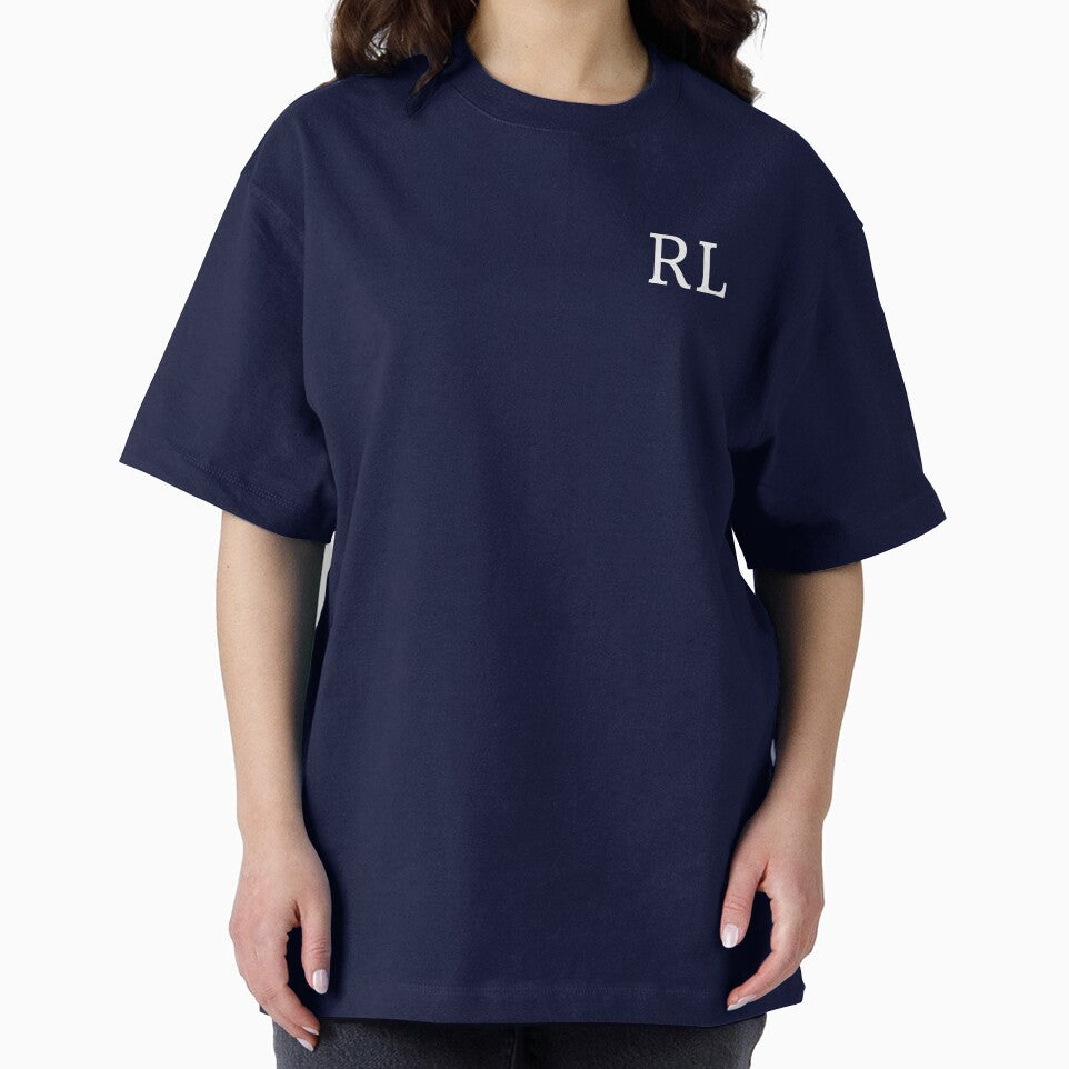 RL Initials Monogram Elegant White Letters by Jeallan Designs