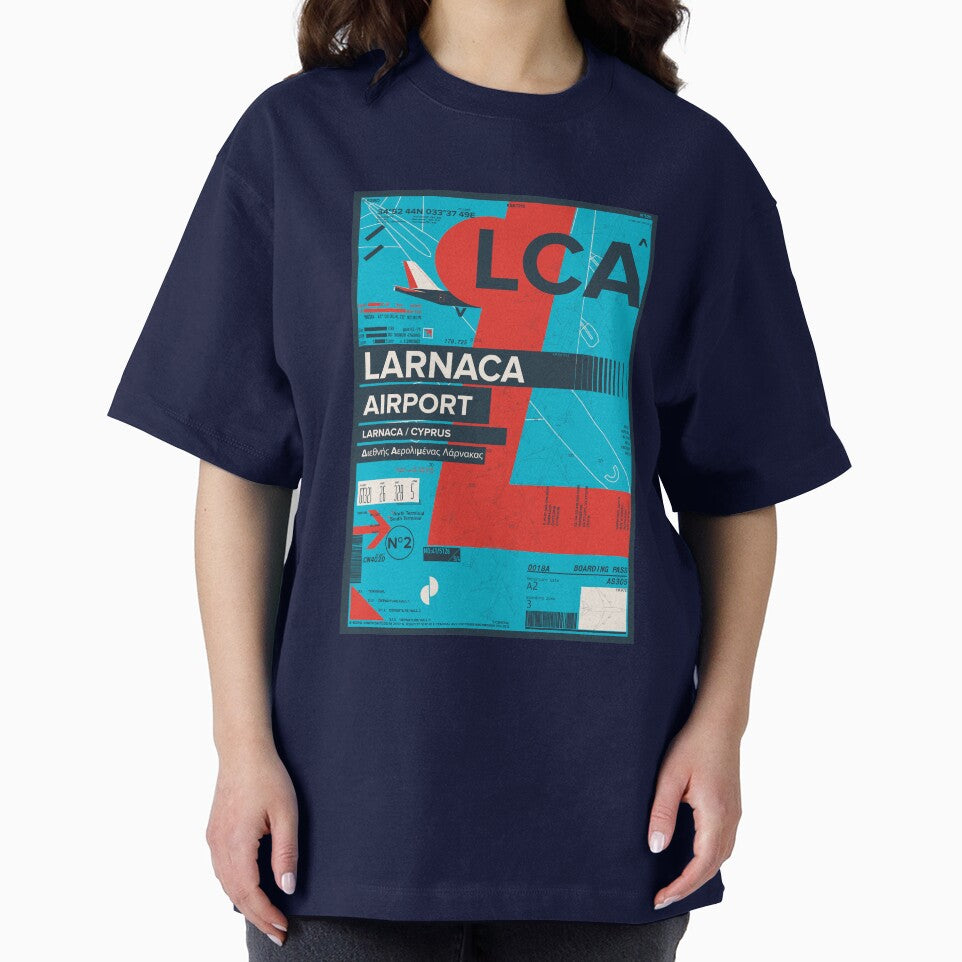 Larnaca Airport Cyprus Travel Stamp Flight Pass by DV-LTD