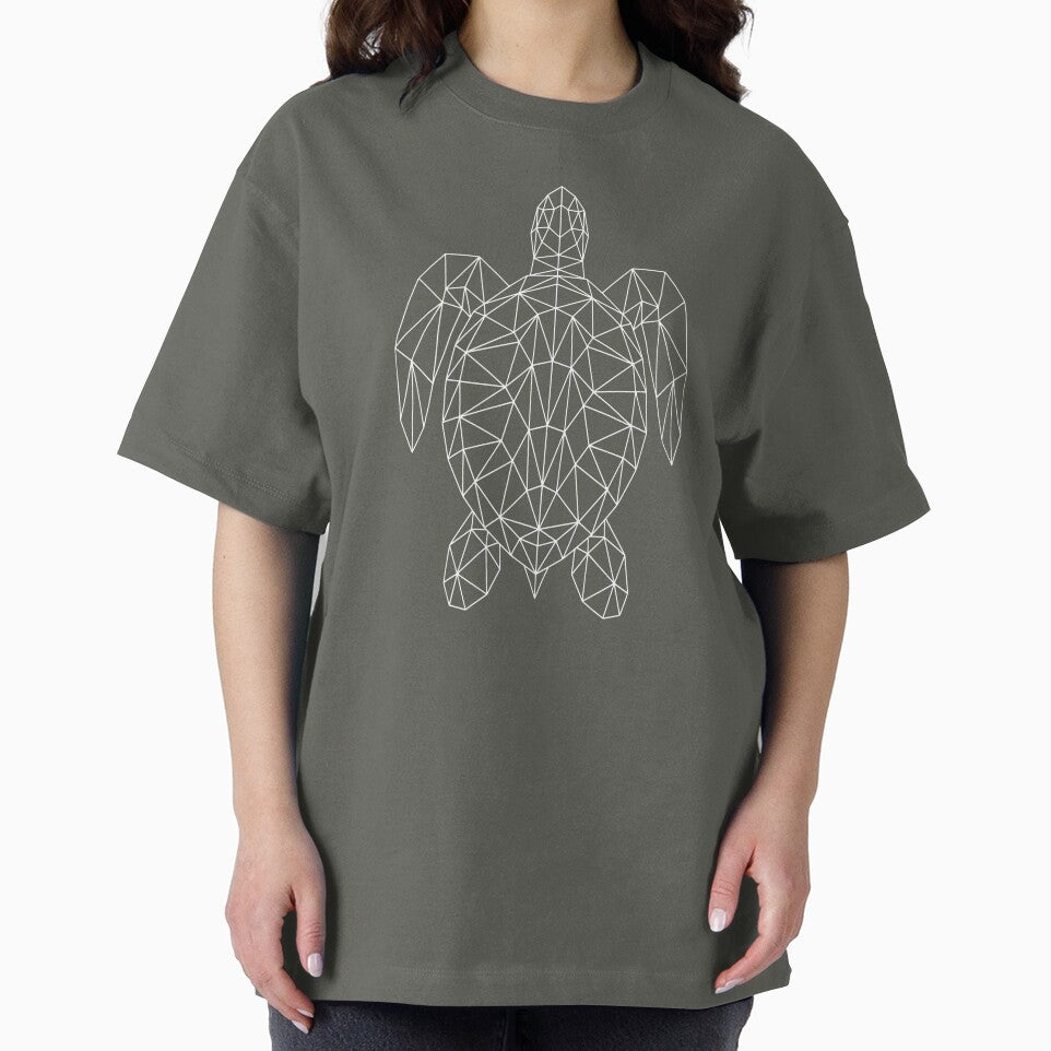 Modern Geometric Geometric Sea Turtle by capricedefille