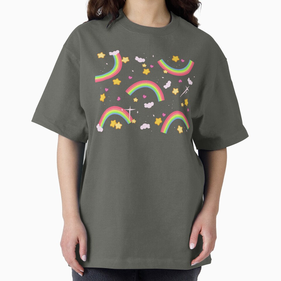 Rainbow star pattern by LisaMichelleArt