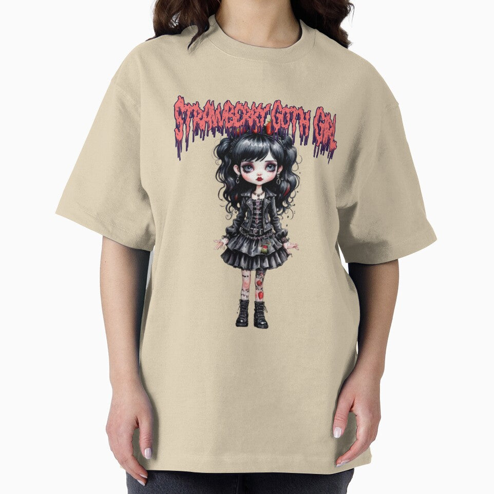 Cute Kawaii Goth Girl in watercolor paint by EmeraldCauldren