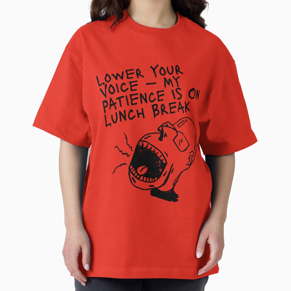 Workplace Sarcasm Quote – My Patience Is On Lunch Break by ChameraDesign