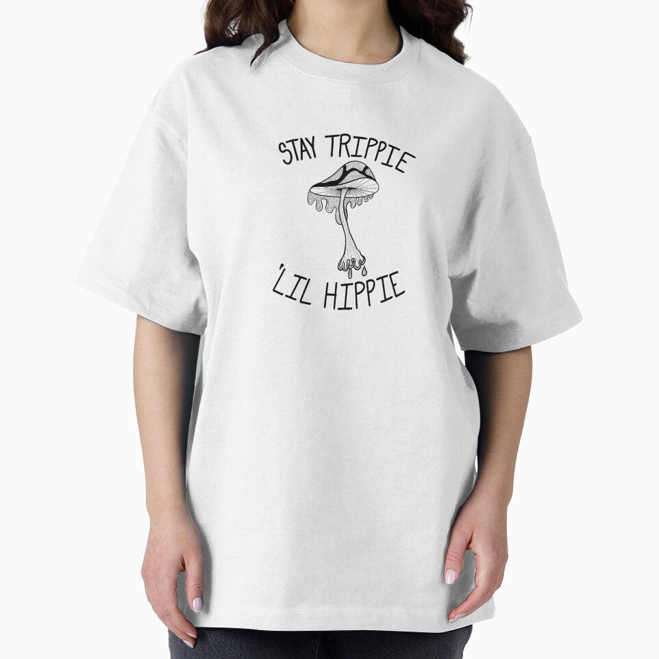 Stay Trippie Lil Hippie Melting Mushroom Graphic by Shayla-Michelle