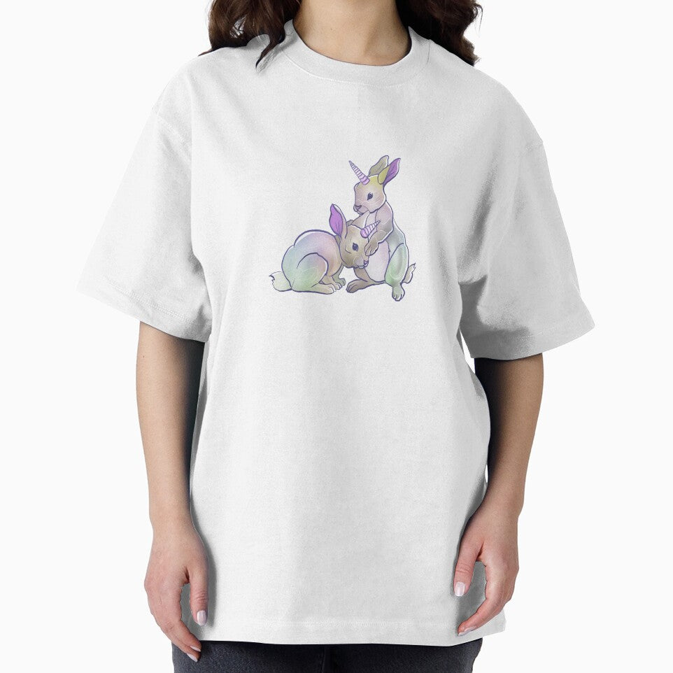 Cute rabbits bunny rainbow unicorns by Toto-Hello