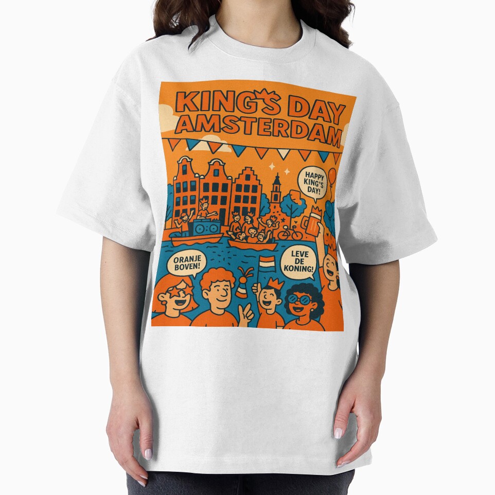 King’s Day Amsterdam – Orange Vibes Retro Festival Design by StudioCultura