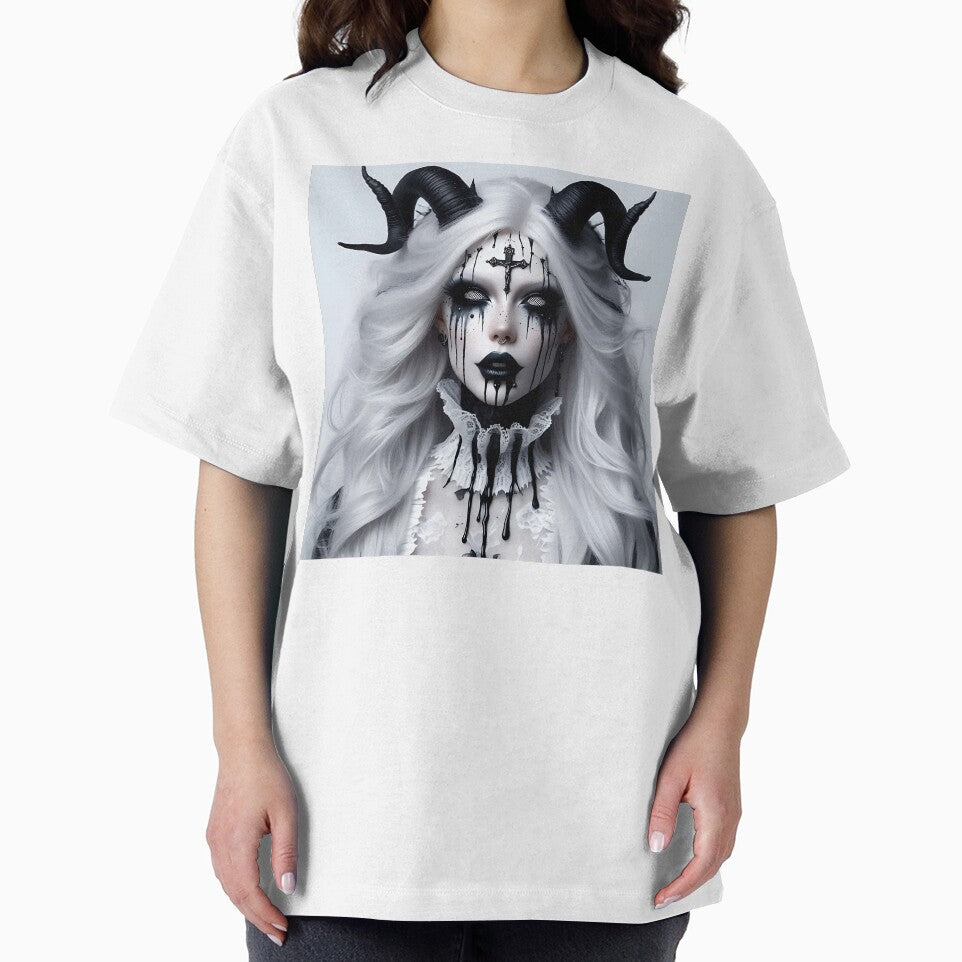 Demon Woman in White by GalleryBrisArt