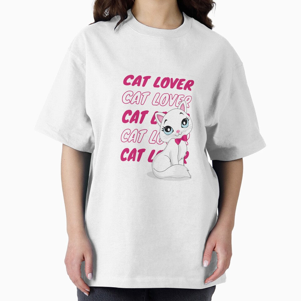 Cat Lover Cute Kitty Cartoon Pink Aesthetic Cat Lover Gift Design by PixelVibe Art