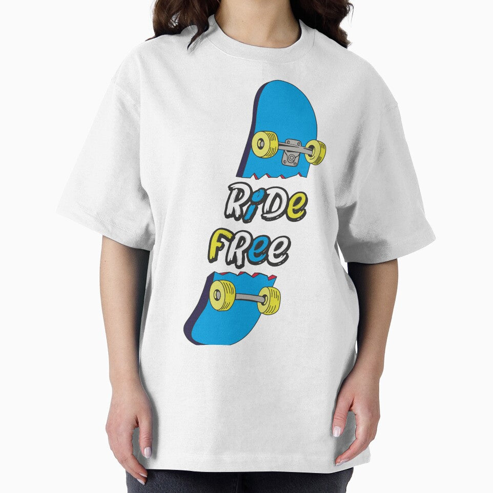 Ride Free Skateboard Typography by iamshibsankar