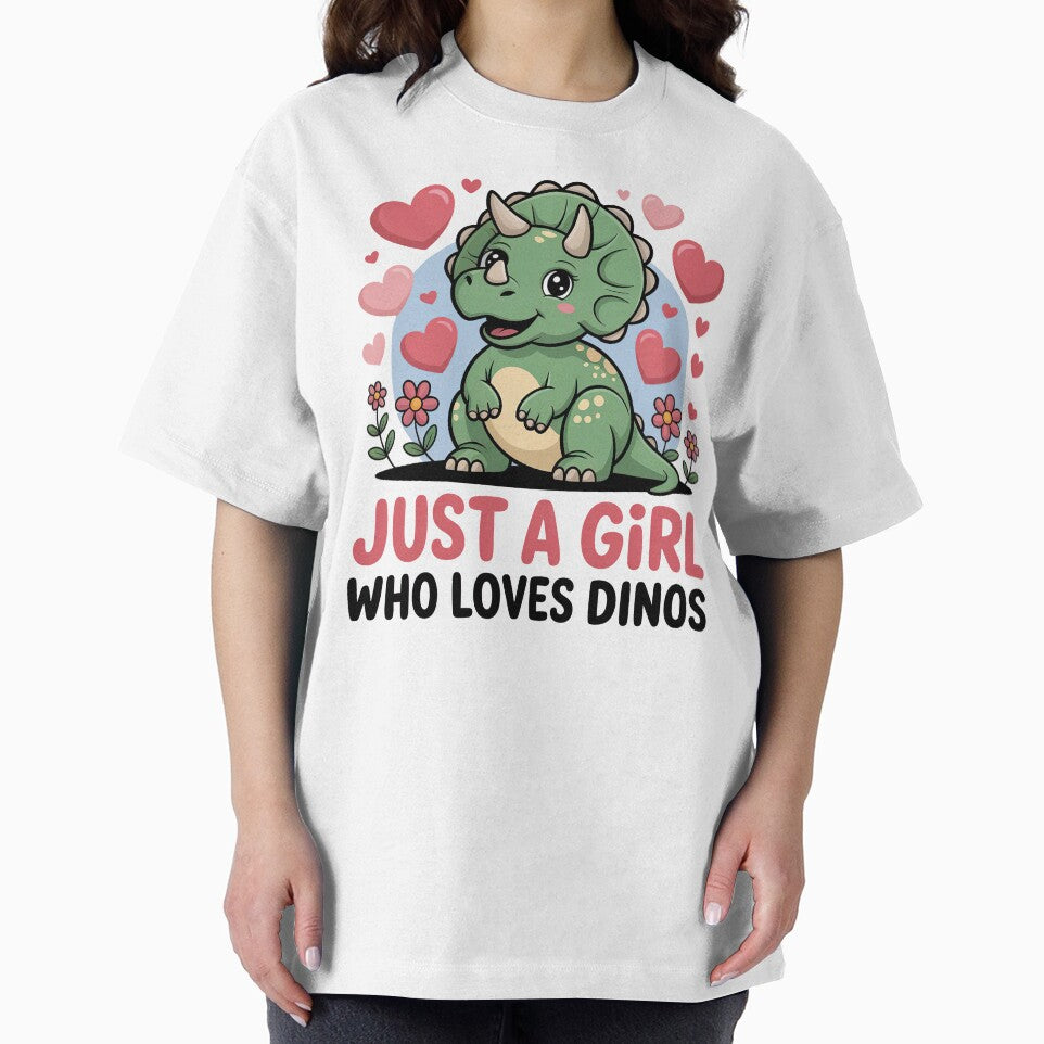 Cartoon Dinosaur, Just A Girl Who Loves Dinos by graphic-genie