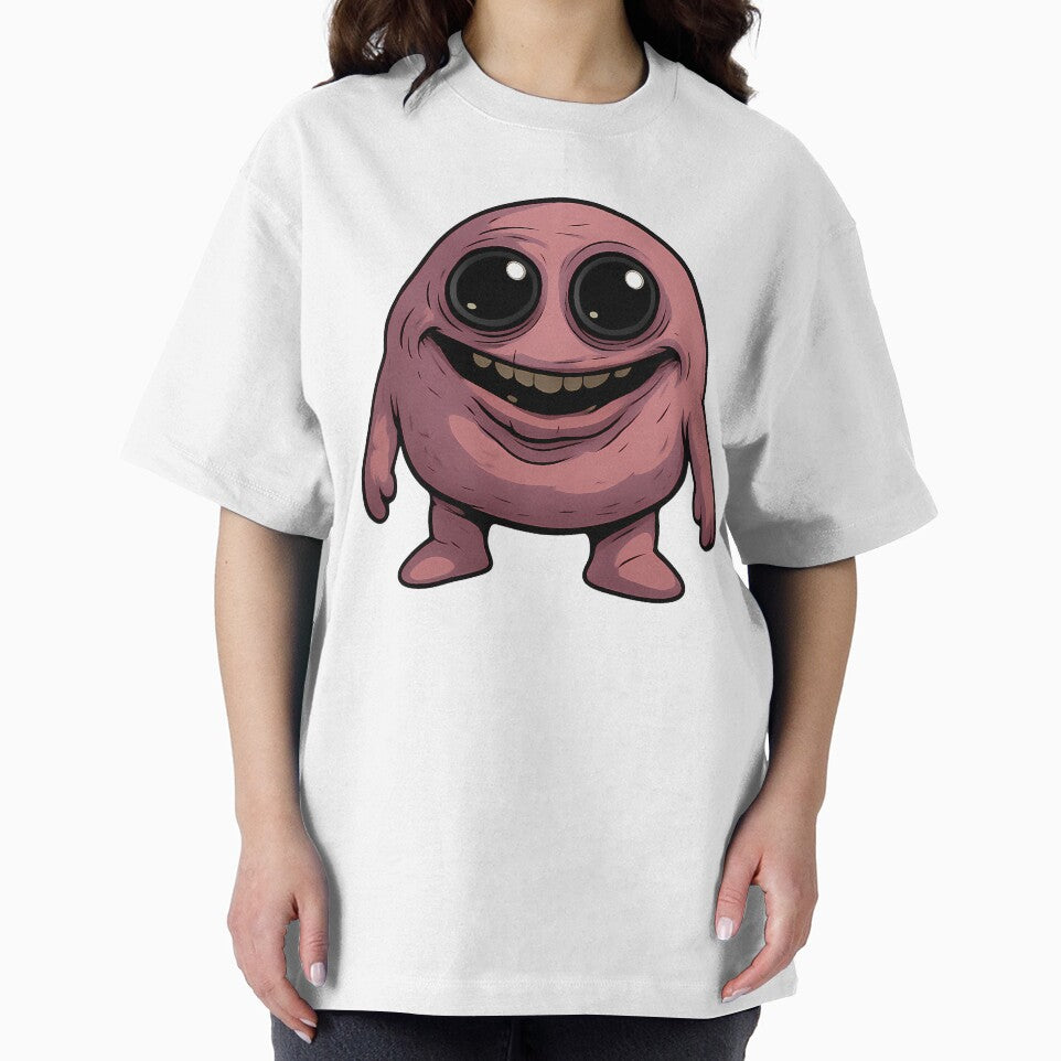 Creepy Pink Blob Monster Cute Horror Illustration by Th4d1us