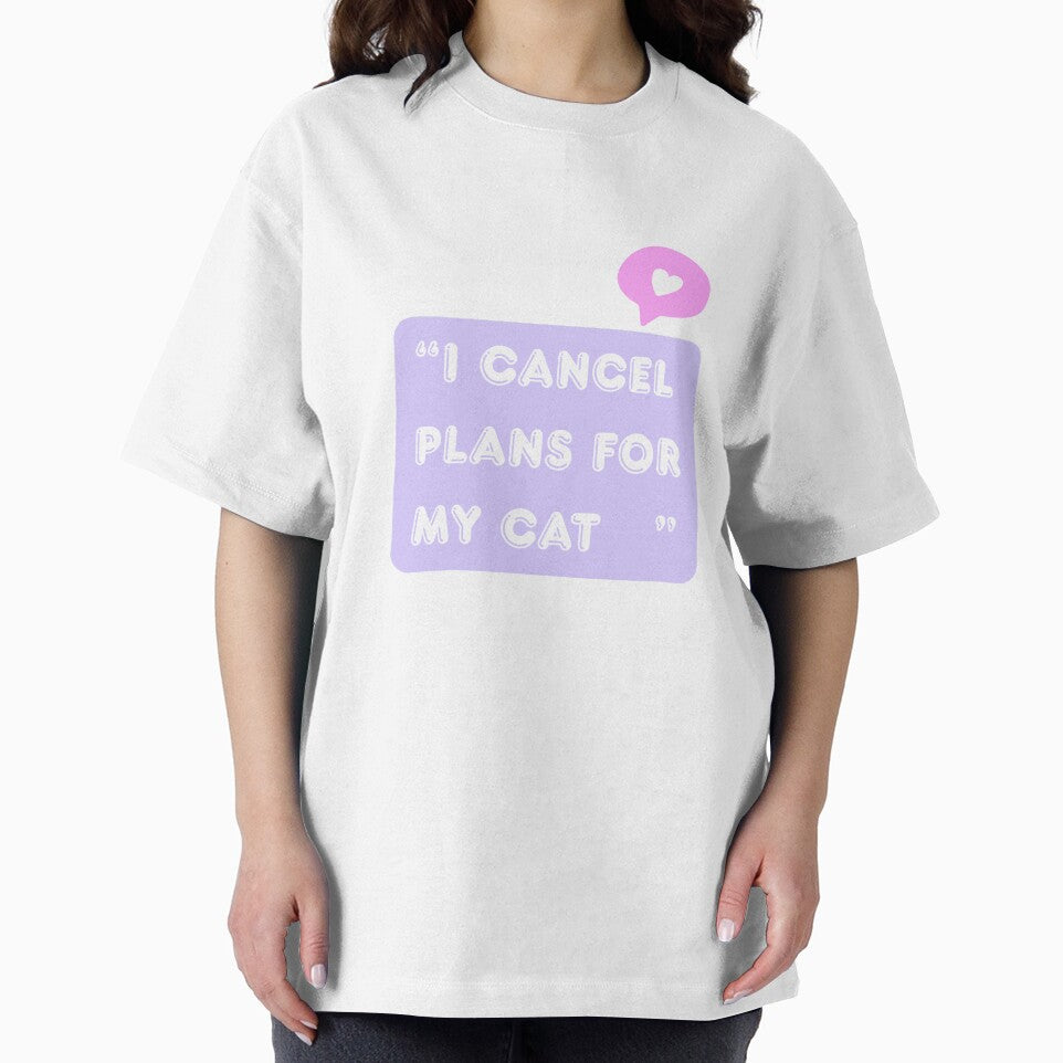 I   Cancel Plans For My Cat| Funny Cat Lover Design by CuteVibesStudio
