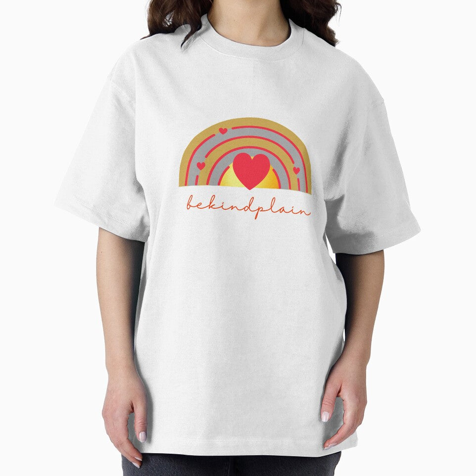 Be kind plain Love Rainbow Gold by DIYArtprinting