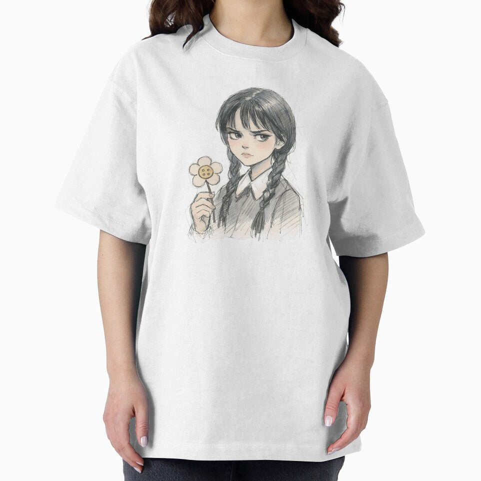 GOTH GIRL WITH FLOWER BUTTON by LIS AND MELIVERSO