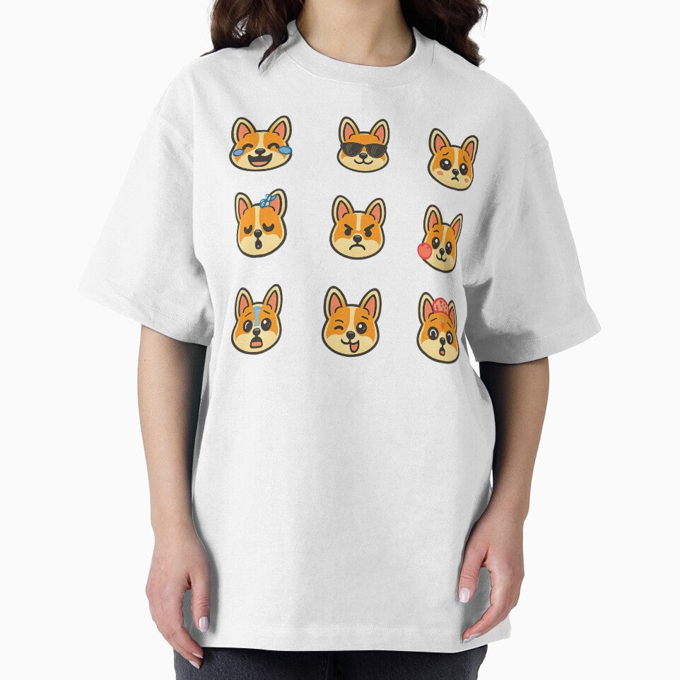 Cute Kawaii Corgi Emoji Set 1, Kawaii Corgi by graphic-genie