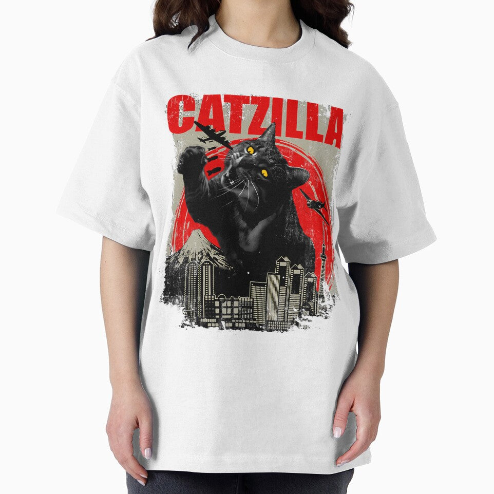 Catzilla - Funny Cat Lover Kitten Kitty Short Sleeve 	 Small by suntochaufei