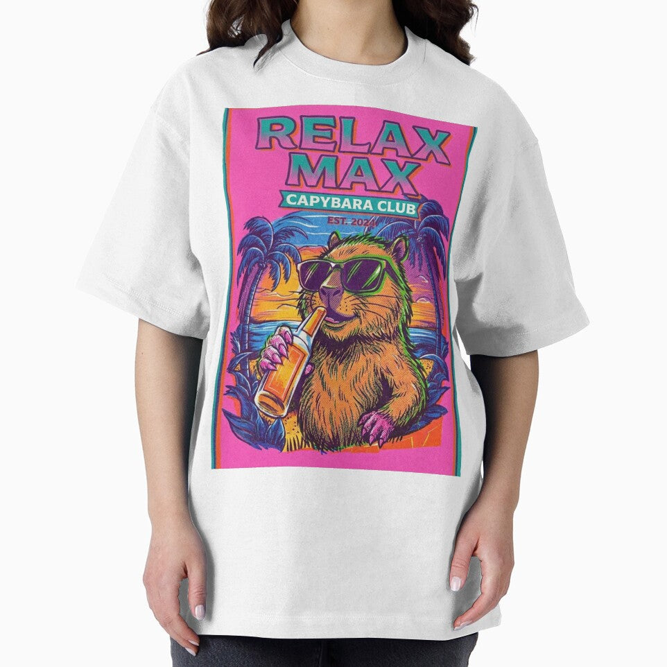Relax Max Capybara Club – Sunset Chill Vibes by ArmPink