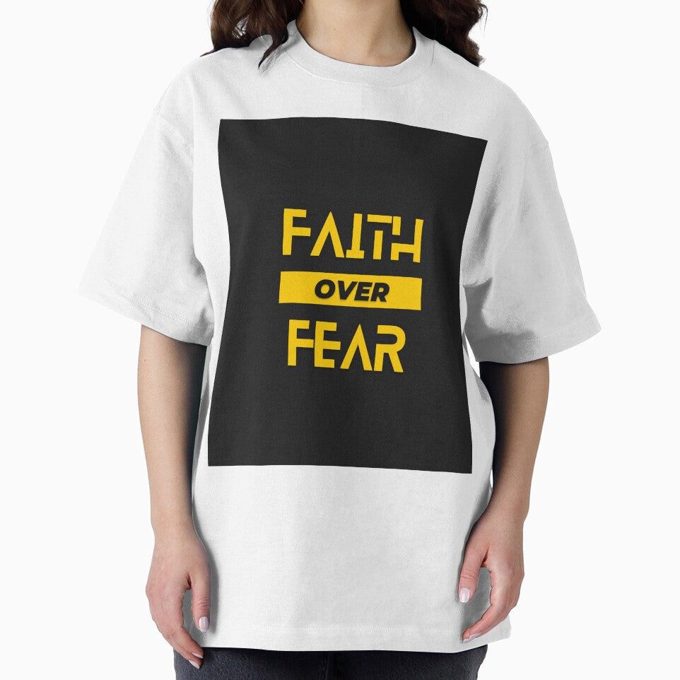 Faith Over Fear - Motivation Quote by Iden-store
