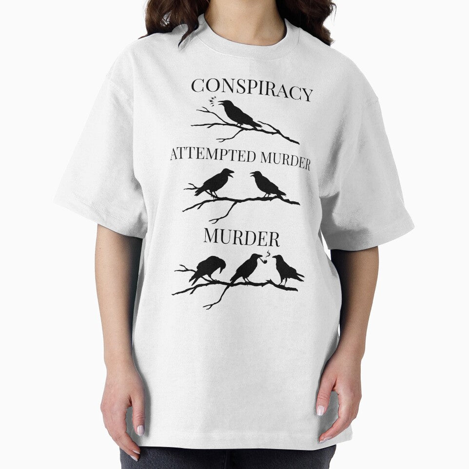 Conspiracy Attempted Murder, Murder Pun Crow by Minimalismat