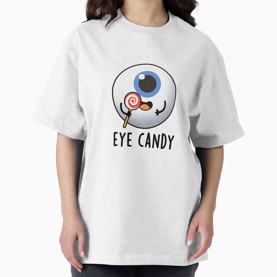 Eye Candy Cute Eyeball Pun by punnybone