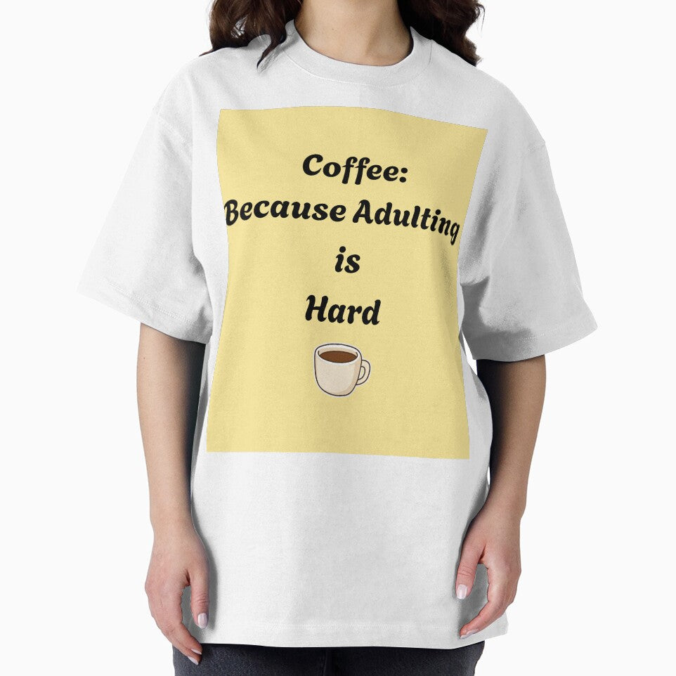 Coffee Because Adulting is Hard Funny Quote by DreamyDesignsByA